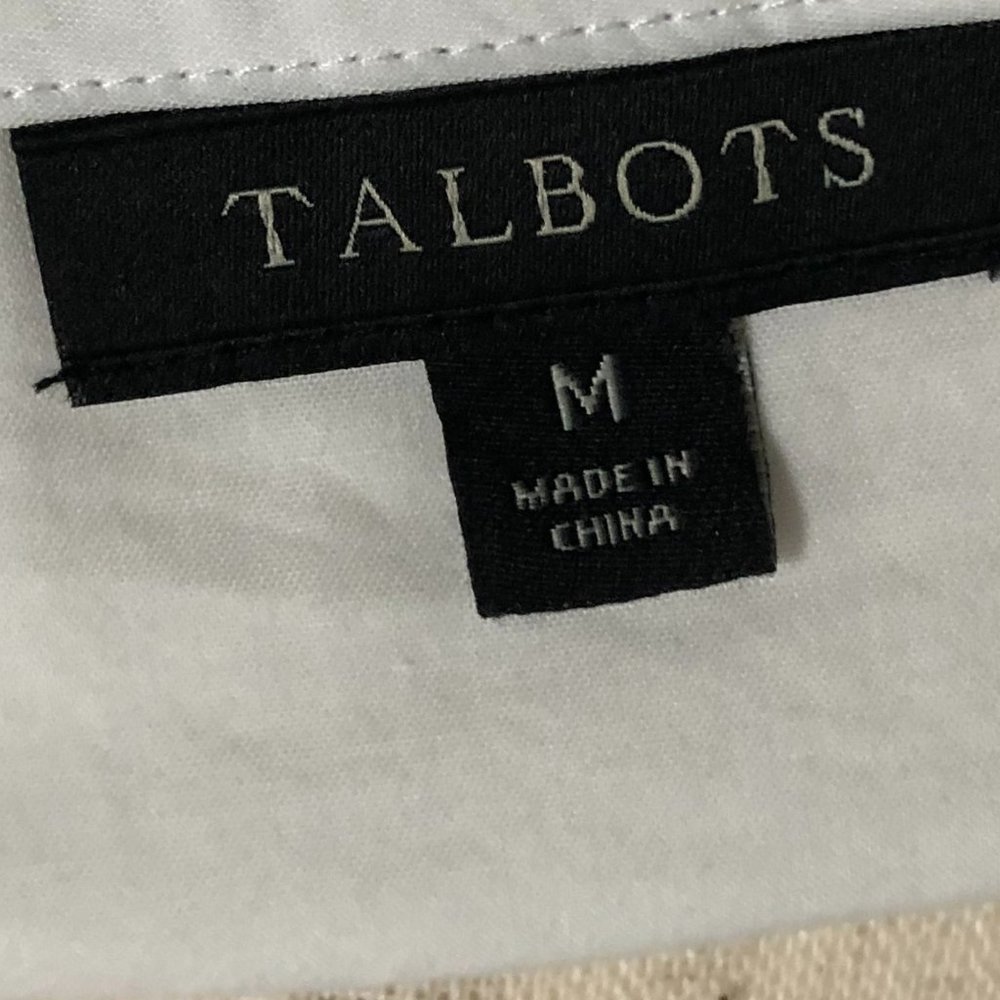 Talbots Tunic Size Medium White - image 7